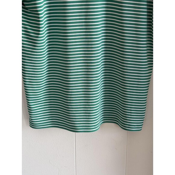 Pinehurst Adidas Polo Shirt Mens Small Green Stripe Golf Performance BC6587 - Picture 6 of 12
